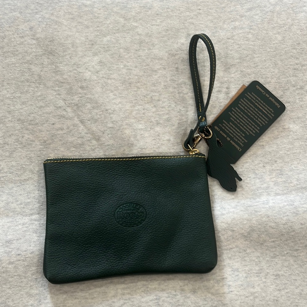 Cute Roots Forest Green Wristlet